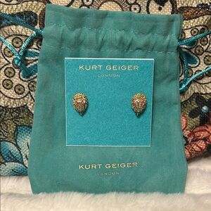 Kurt Geiger Gold w/ colored crystal Earrings
